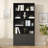 71" Tall Bookshelf With 10 Cubes And 3 Doors, 4-tier Bookshelf, Open Shelf Bookcase With Cabinet, Modern Cube Storage Organizer For Living Room, And Office, Black-619078767