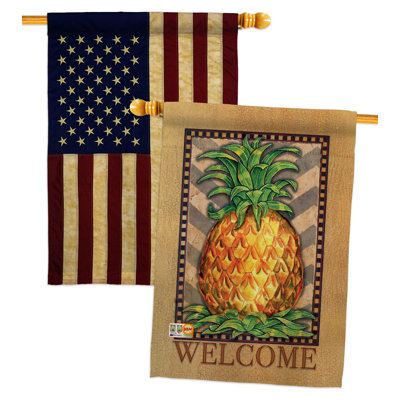Double Sided 40'' H x 28'' W Polyester House Flag
