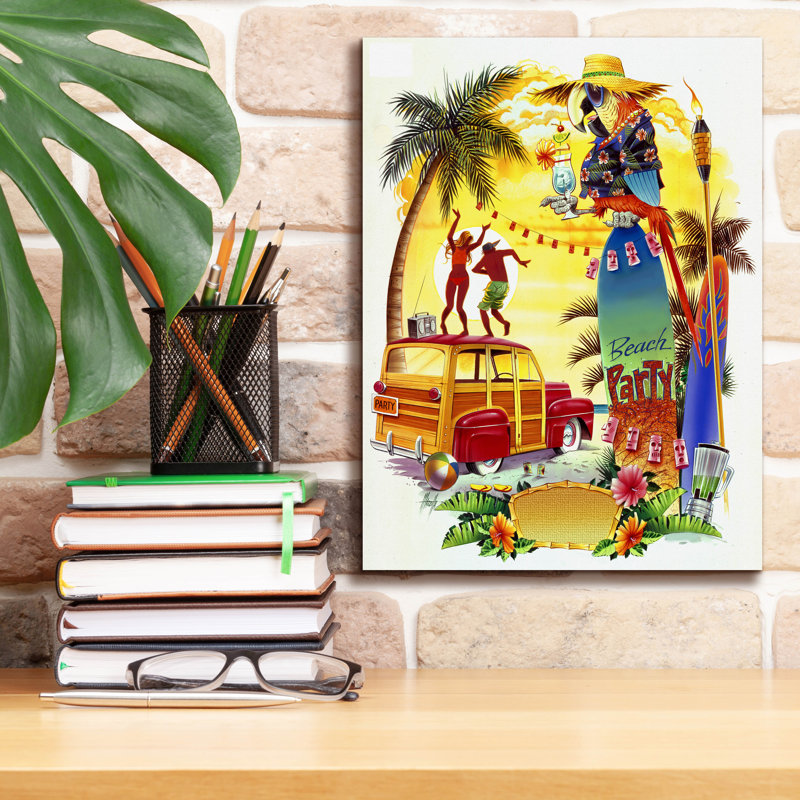 «Window Seat» par James Mazzotta, art mural sur toile, H 16 po x l 12 po x P 0,75 po