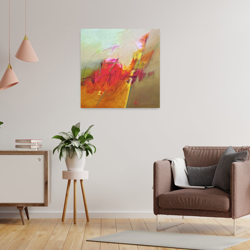 Deuxième chance I, art contemporain abstrait, H 24 po x l 24 po