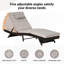 Chaise longue inclinable - Capacité de 600 lb, réglable pour la pelouse et la plage, près de la piscine-179533225