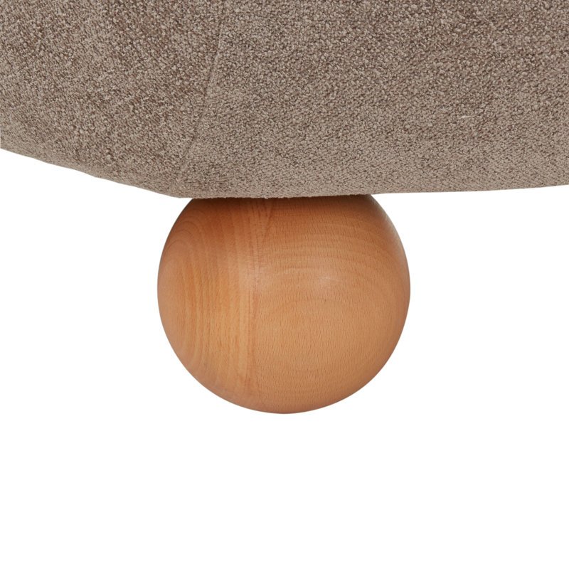 Fauteuil Kalia, Polyester brun