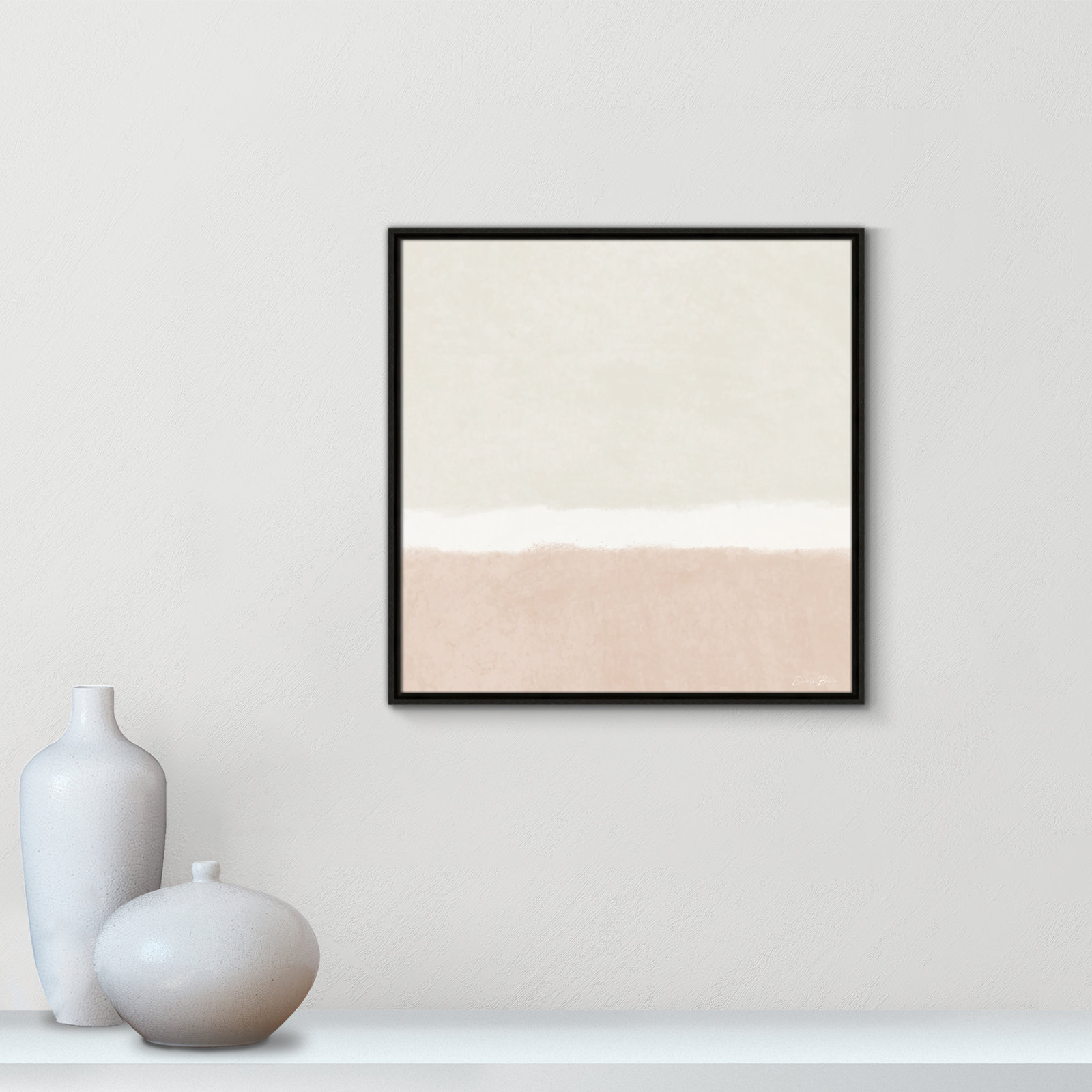 Willadeene "Slate I" Print, 25.5" H x 25.5" W, Espresso Framed