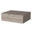 Table de chevet flottante moderne de couleur grise avec espace de rangement pour une configuration organisée-371524006
