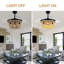 42" Farmhouse 3-Light Boho Wood Bead Ceiling Fan with Lights and Remote Control