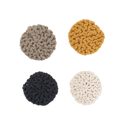 Sous-verres en coton crocheté