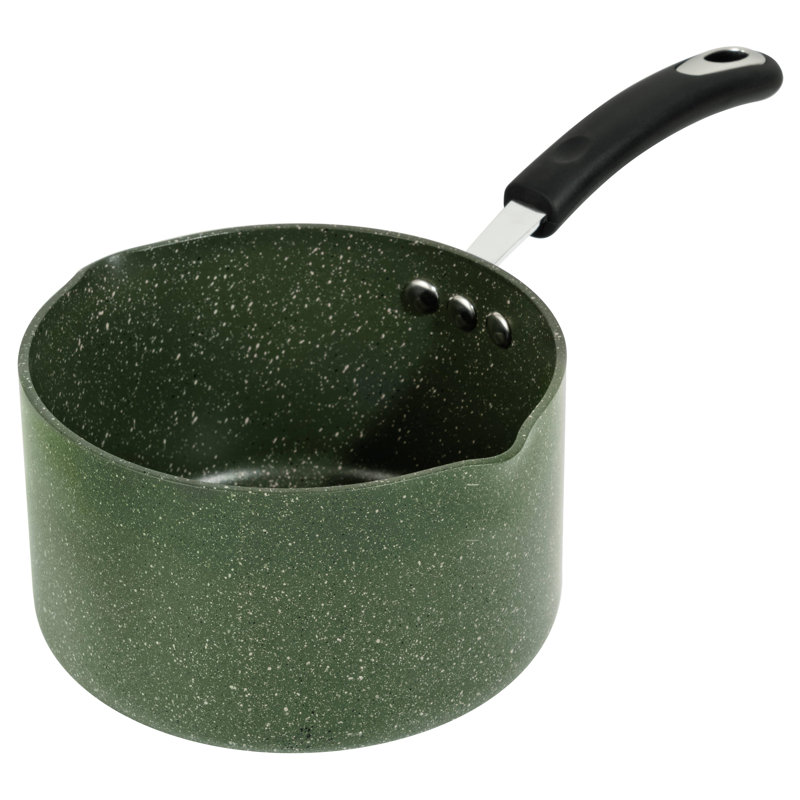 Casserole antiadhésive de 5,3 pte avec couvercle Ozeri Stone Earth All-In-One APEO & PFOA, 3,0 L (3,2 pintes), Vert