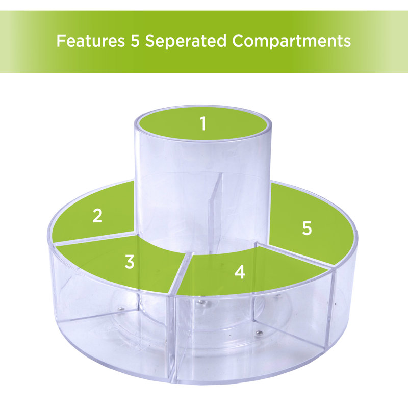 Plastic Compartment Makeup Organiser