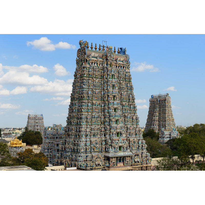 Madurai Temple par Rafal Cichawa, H 24 po x l 36 po x P 1,25 po