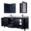 Ensemble de meuble-lavabo double 80 "avec miroir Daria-97905477-97905470-97905475