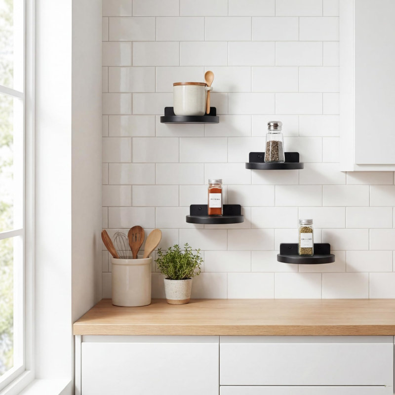 Wood Wall Organizer, Black