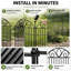 Steel Fence Panels Fencing with 10 Panel(s) Included-136078449