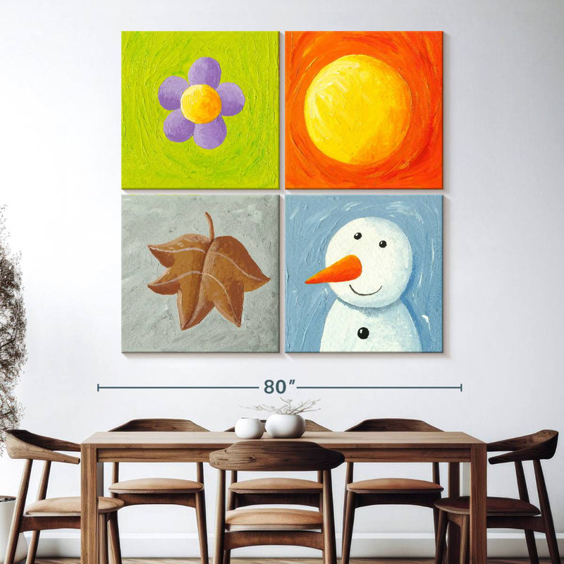Ashelle 4 Seasons Acrylic, 74" H x 74" W