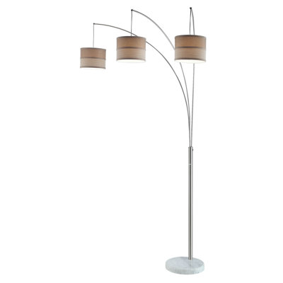 Folcroft 86'' Chrome Tree Floor Lamp