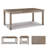 Brewer Rectangular Metal Extendable Outdoor Dining Table With Umbrella Hole , 94'' in. W 42'' in. D