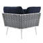 Stance Outdoor Patio Aluminum Outdoor Patio Aluminum Large Sectional Sofa In White Navy-909344315