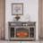 23-Inch Electric Fireplace Insert Heater With Realistic Flame And Overheating Protection-1041572714