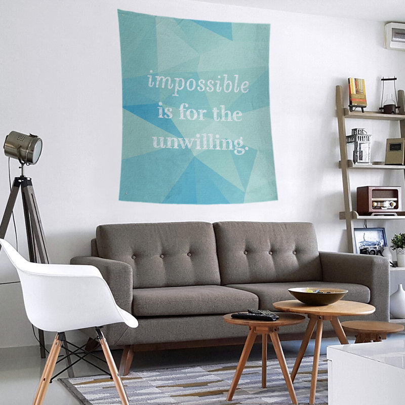 Tapisserie quote-en polyester en faux gemme, H 80 po x l 68 po, Zircon