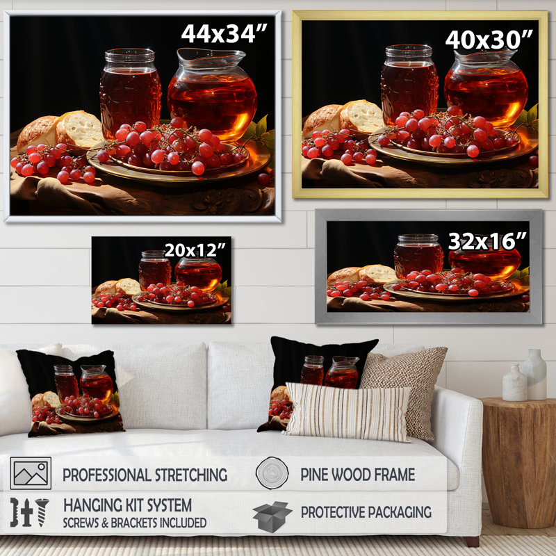 «Judaism Rosh Hashanah Apple Radiance» sur toile, Toile tendue, H 34 po x l 44 po x P 1,5 po