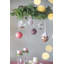 Ornements de boules de Noël D3,9 ", boules de Noël suspendues en verre, ensemble de 6
