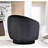 Milvo Velvet Swivel Barrel Chair-1796582768