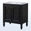 Meuble-lavabo de salle de bain avec lavabo, deux portes avec tablette-1023188912