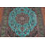 Tapis traditionnel floral turquoise 8 x 11