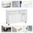 Printer Stand Home Office Mobile Cabinet Organizer Desktop With Caster Wheels,  Locking Breaks And Drawer,