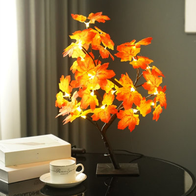 USB Maple Leaf Tree Light Thanksgiving Lamp  LED String Light Branch For Bedroom Fall  Lights Decor