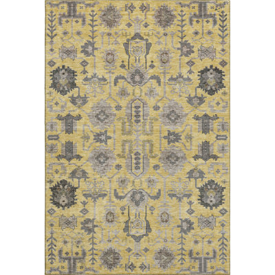 Premium Machine Washable Prisco Honey Rug