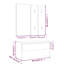 Highpoint vidaXL Hallway Furniture Set Engineered Wood-751365202
