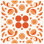 Otomi rétro orange