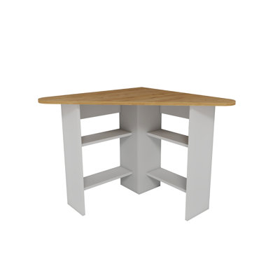 Corner Computer Desk with Shelves