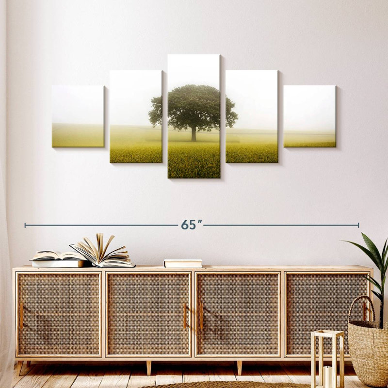 Arbre solitaire, H 24 po x l 55 po