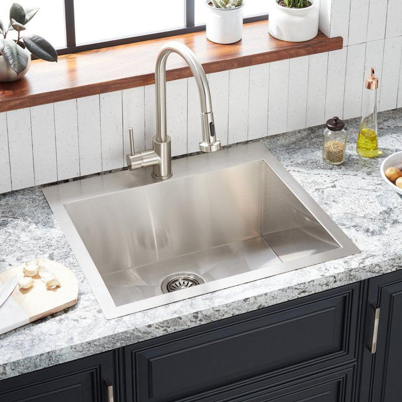 Sitka 25" Drop In Kitchen Sin, 1 Hole