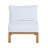 Vine Modern 5-Person Patio Conversation Set with Polyester Cushions and Coffee Table in White