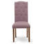 Ensemble de mobilier de salle à manger 7 pièces composé d'une table de salle à manger rectangulaire et de 6 chaises rembourrées en lin Dahlia, acajou-2143611049-2077066046-2077066047