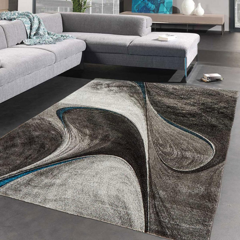 Monarch Rectangle Geometric Area Rug, Rectangle 120 x 170cm