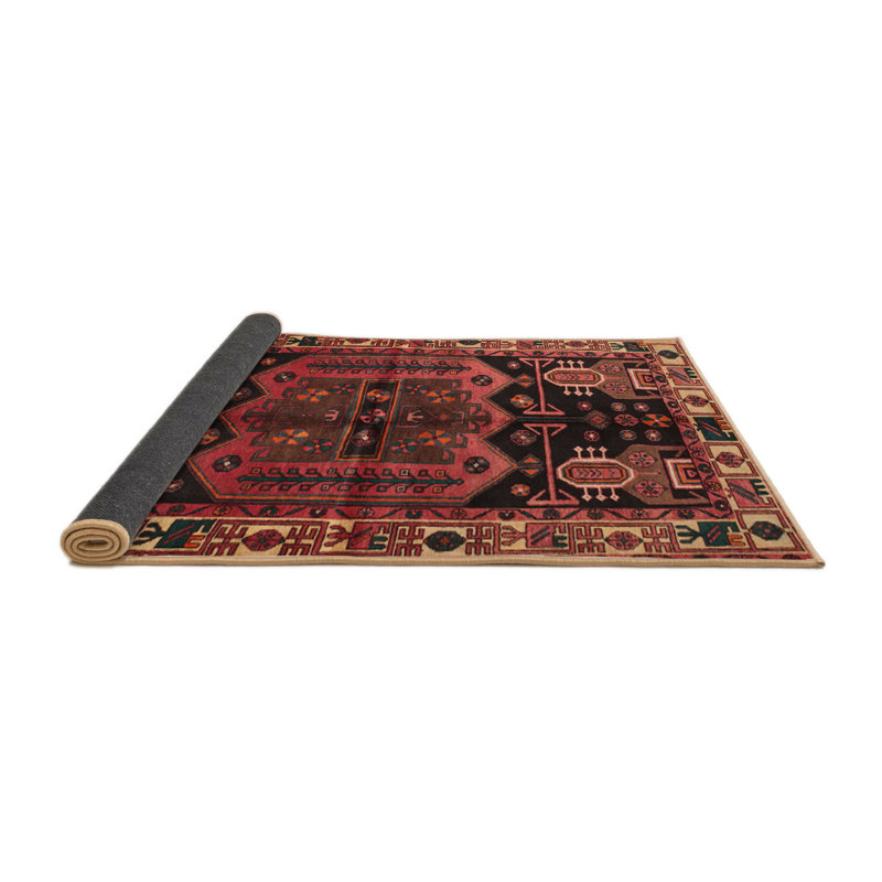 Tapis traditionnel rouge / noir Slezak, Rectangle 6 pi x 9 pi