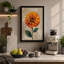 Single Stem in Gold Botanical - Wrapped Canvas-2050334821-2050334841
