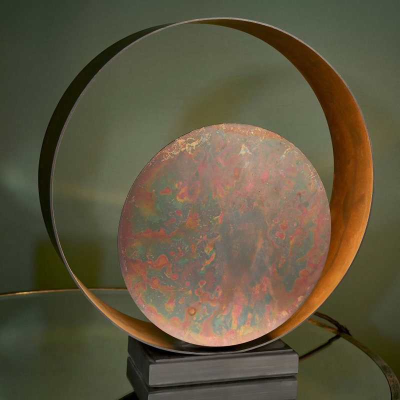 Infinity Metal Novelty Lamp, Bronze