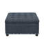 Repose-pieds de rangement carré capitonné Audel-103897856