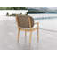 6 Seats 7 Pcs Grade-A Teak Wood Dining Set: 98" Sema Rectangle Table And 6 Akyee Arm Chairs #11AK3206-2120286310