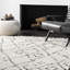 Tapis à motif géométrique blanc cassé Asusus-49713217