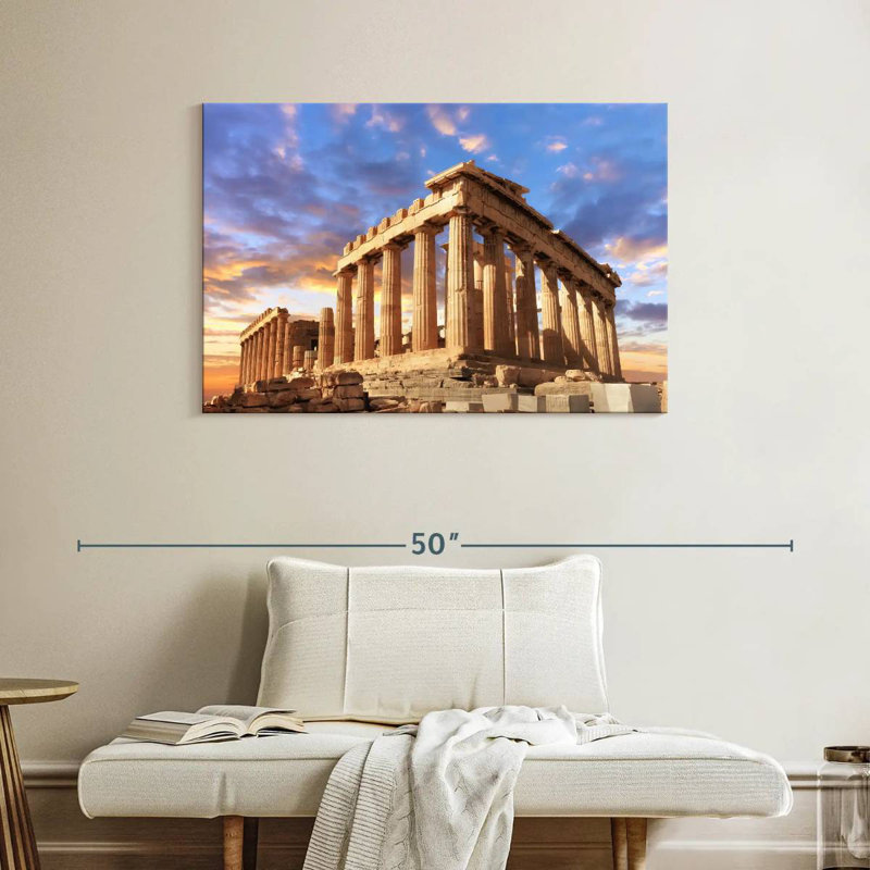 Ravi Sunset Over The Acropolis, 26" H x 39" W
