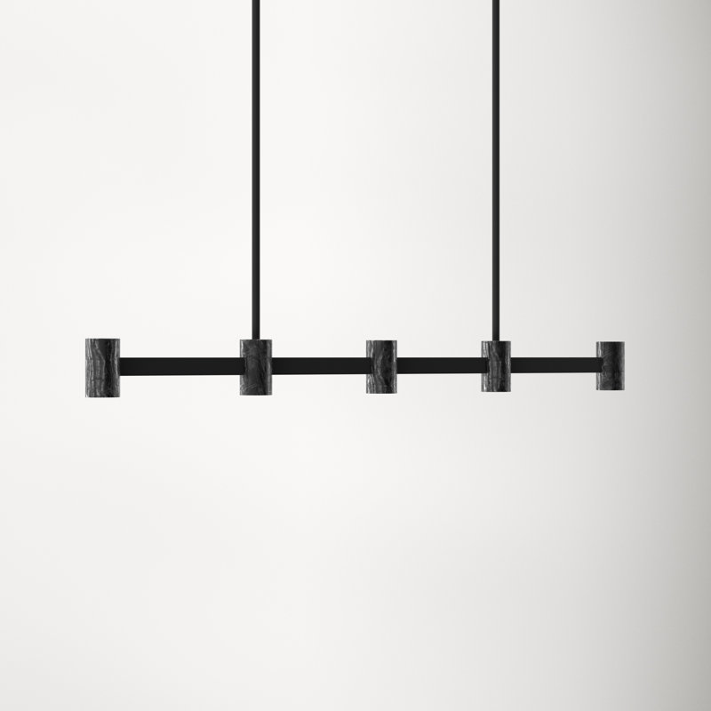 Braulio 5 - Light Black Brass LED Kitchen Island Pendant