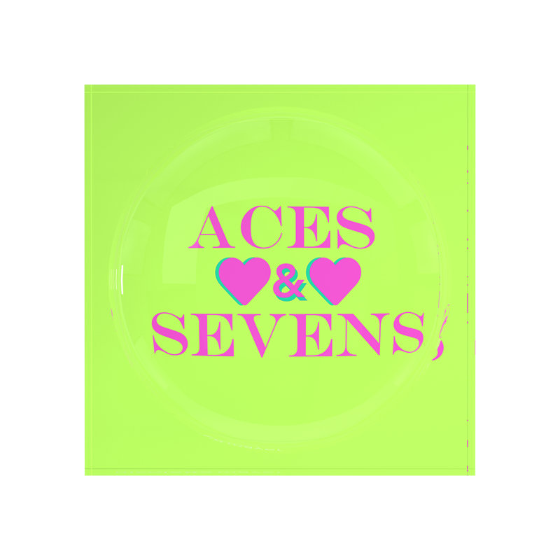 Square Abstract Decorative Tray, 6"W x 6"D x 2"H, Key Lime Pink