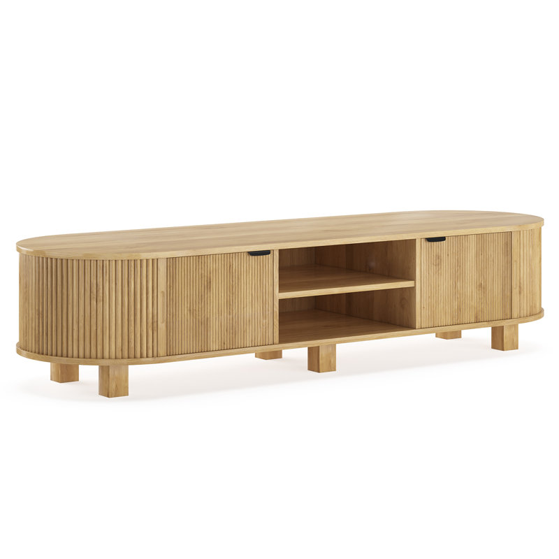 Modern TV Stand For Tvs Up To 75", Natural
