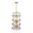 Rojas - Chandelier - 8-Light - Brass/Black