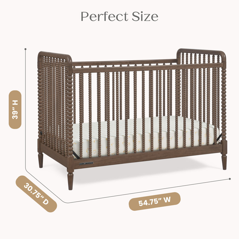 Saint 4-in-1 Convertible Crib, Teak Brown, Crib